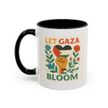 Let Gaza Bloom Accent Coffee Mug